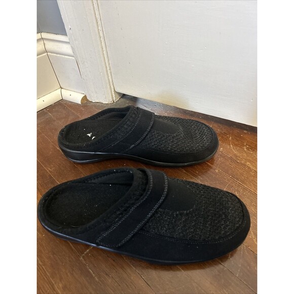 Orthofeet "Louise" 736 Black Womens 8.5B Slip On Knit Orthopedic Shoes Sneaker - Picture 3 of 9